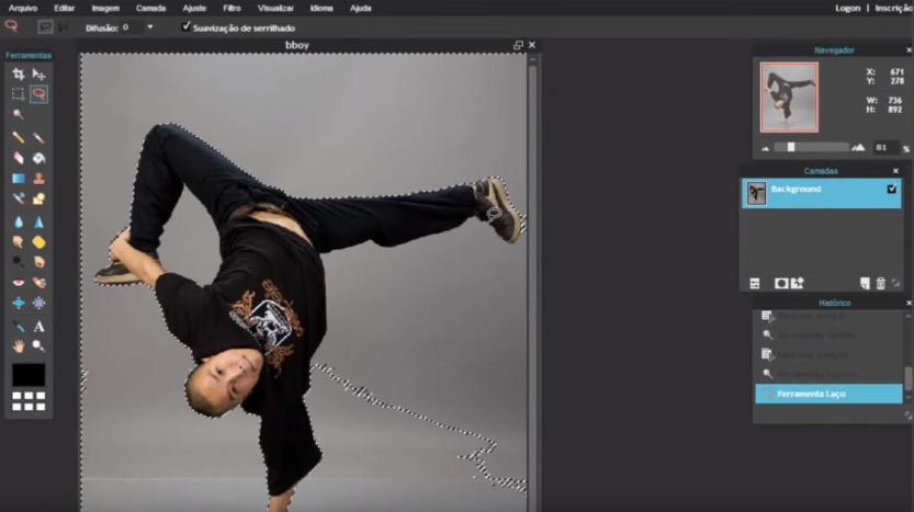 Fundo transparente PNG - Como Remover o Fundo das Fotos 5 selecao vainha magica