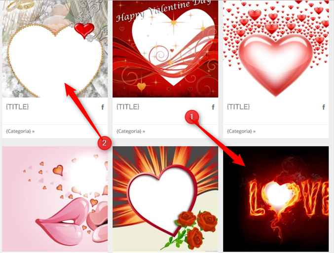 modelos de montagem de amor